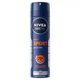 PLUS Nivea For Men Deo spray sport aanbieding