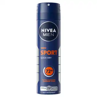 PLUS Nivea For Men Deo spray sport aanbieding