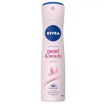PLUS Nivea Deo spray pearl&beauty aanbieding