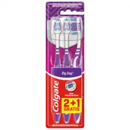 PLUS Colgate Tandenborstel Zigzag Medium aanbieding
