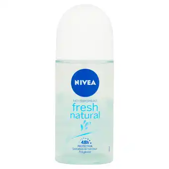 PLUS Nivea Deo roller fresh natural aanbieding