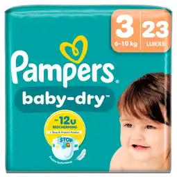PLUS Pampers Baby-dry maat 3 key size aanbieding