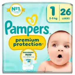 PLUS Pampers Premium Protection maat 1 Key size aanbieding