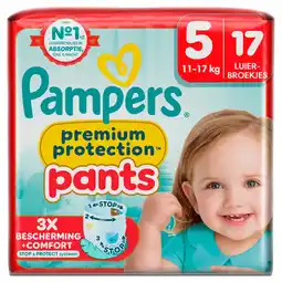 PLUS Pampers Premium protection pants maat 5 aanbieding