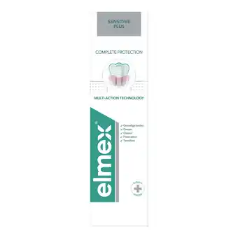 PLUS Elmex Sensitive complete care tandpasta aanbieding