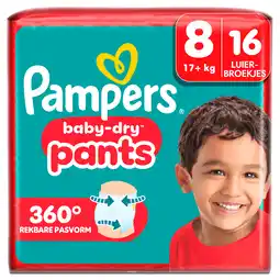 PLUS Pampers Baby-Dry pants maat 8 key size aanbieding