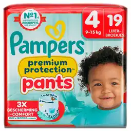 PLUS Pampers Premium protection pants maat 4 aanbieding