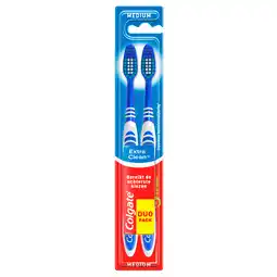 PLUS Colgate Extra clean tandenborstel duo-pack aanbieding