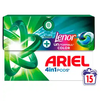 PLUS Ariel +Pods 4in1 unstoppables touch of lenor aanbieding