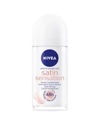PLUS Nivea Satin Sensation Female Roll-on aanbieding