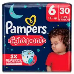 PLUS Pampers Baby-dry Night Pants maat 6 aanbieding