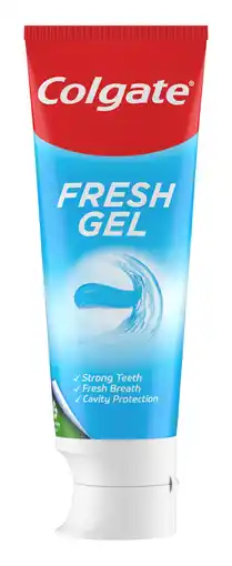 PLUS Colgate Tandpasta blue fresh gel aanbieding
