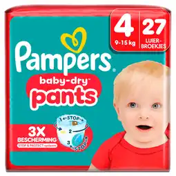 PLUS Pampers Baby-dry pants maat 4 key size aanbieding