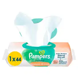 PLUS Pampers Harmonie Calendula baby wipes aanbieding