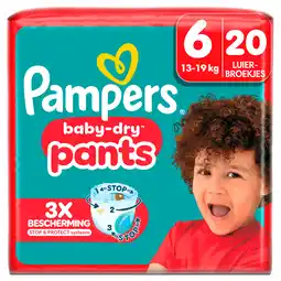 PLUS Pampers Baby-dry pants maat 6 key size aanbieding