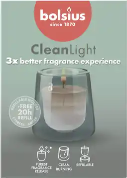 PLUS Bolsius Starterkit Clean Light Cypress & Amber aanbieding