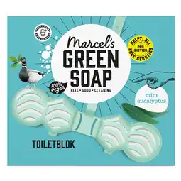 PLUS Marcel's Green Soap Toiletblok mint eucalyptus aanbieding