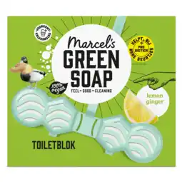PLUS Marcel's Green Soap Toiletblok lemon ginger aanbieding