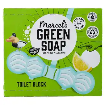PLUS Marcel's Green Soap Toiletblok lemon ginger aanbieding