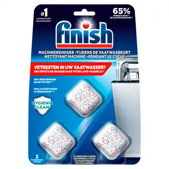 PLUS Finish Machinereiniger tijdens de wasbeurt aanbieding