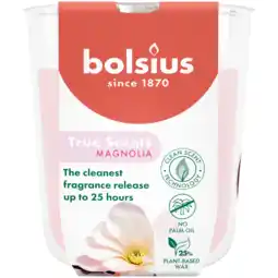 PLUS Bolsius Geurglas 80/73 True Scents Magnolia aanbieding