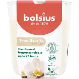 PLUS Bolsius Geurglas 80/73 True Scents Vanilla aanbieding
