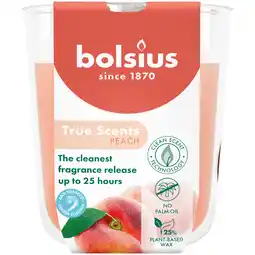 PLUS Bolsius Geurglas 80/73 True Scents Peach aanbieding