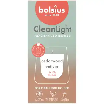PLUS Bolsius Navulling Clean Light Cedarwood aanbieding