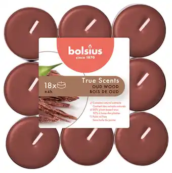 PLUS Bolsius Geurtheelicht true scents old wood aanbieding