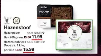 Sligro Hazenstoof aanbieding