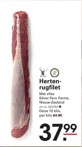 Sligro Herten rugfilet aanbieding
