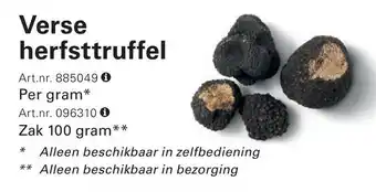 Sligro Verse herfsttruffel aanbieding