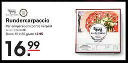 Sligro Rundercarpaccio aanbieding