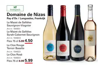 Sligro Domaine de Nizas aanbieding