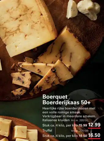 Sligro Boerquet Boerderijkaas 50+ aanbieding