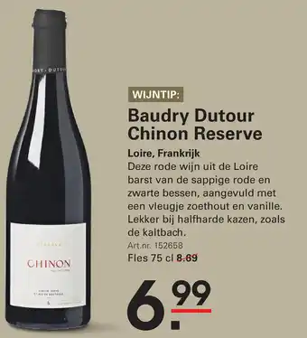 Sligro Baudry Dutour Chinon Reserve aanbieding