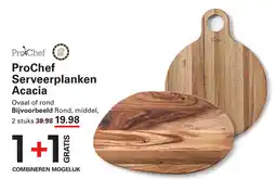 Sligro ProChef Serveerplanken Acacia aanbieding