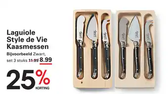 Sligro Laguiole Style de Vie Kaasmessen aanbieding