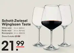 Sligro Schott Zwiesel Wijnglazen Taste aanbieding