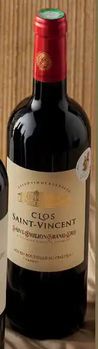 Sligro Clos Saint Vincent Saint Émilion Grand Cru aanbieding