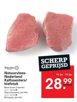 Sligro Natuurvlees Nederland Kalfsoesters biefstuk aanbieding