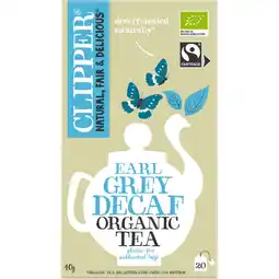 Albert Heijn Clipper Earl grey decaf aanbieding