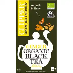 Albert Heijn Clipper Black tea ginger aanbieding