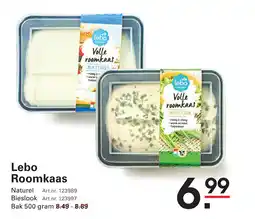 Sligro Lebo Roomkaas aanbieding