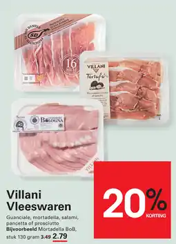Sligro Villani Vleeswaren aanbieding