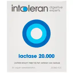 Holland & Barrett Intoleran Lactase 20.000 - 50 breektabletten aanbieding