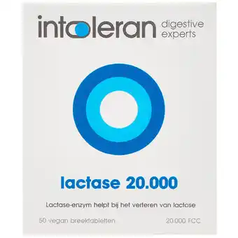 Holland & Barrett Intoleran Lactase 20.000 - 50 breektabletten aanbieding