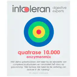 Holland & Barrett Intoleran Quatrase 10.000 Enzymenmix - 36 capsules aanbieding