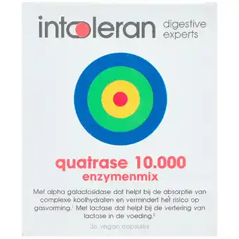 Holland & Barrett Intoleran Quatrase 10.000 Enzymenmix - 36 capsules aanbieding