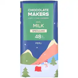 Holland & Barrett Chocolatemakers Bio Kerstreep Milky Speculaas - 80g aanbieding